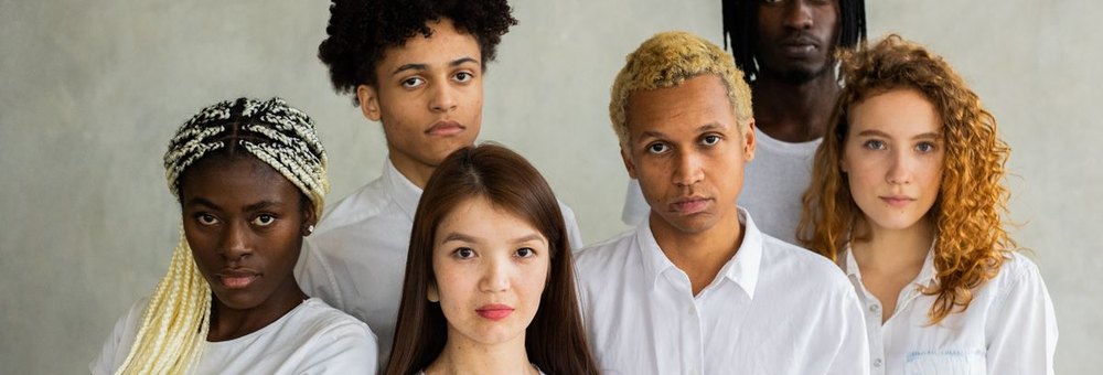A diverse group of young people