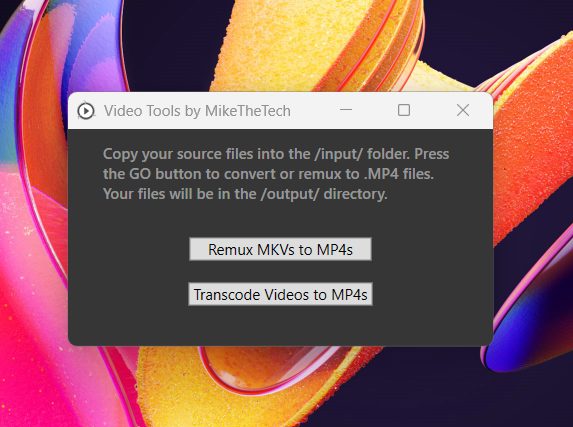 Video Tools screenshot